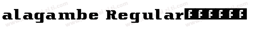 alagambe Regular字体转换